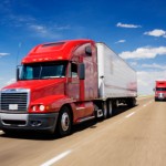 truck on interstate 40, new mexico